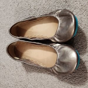 Metallic bronze Tieks ballet flat